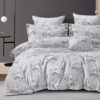 Flower gray bedsheet
